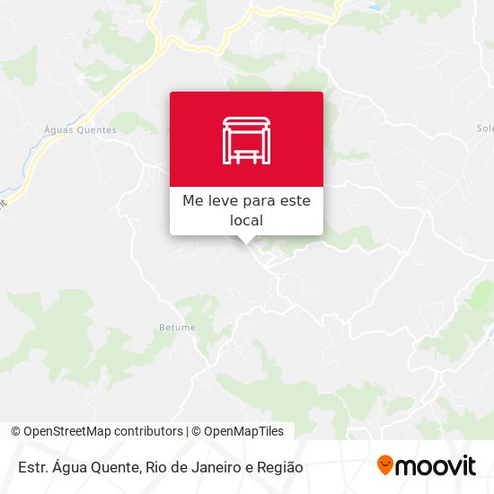 Estr. Água Quente mapa