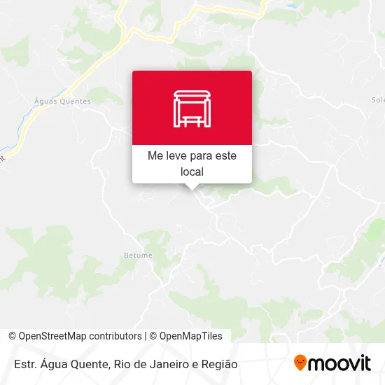 Estr. Água Quente mapa