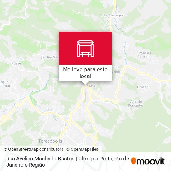 Rua Avelino Machado Bastos | Ultragás Prata mapa