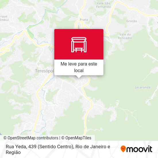 Rua Yeda, 439 (Sentido Centro) mapa