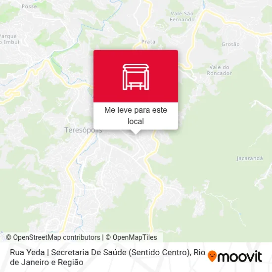 Rua Yeda | Secretaria De Saúde (Sentido Centro) mapa