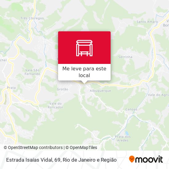 Estrada Isaías Vidal, 69 mapa