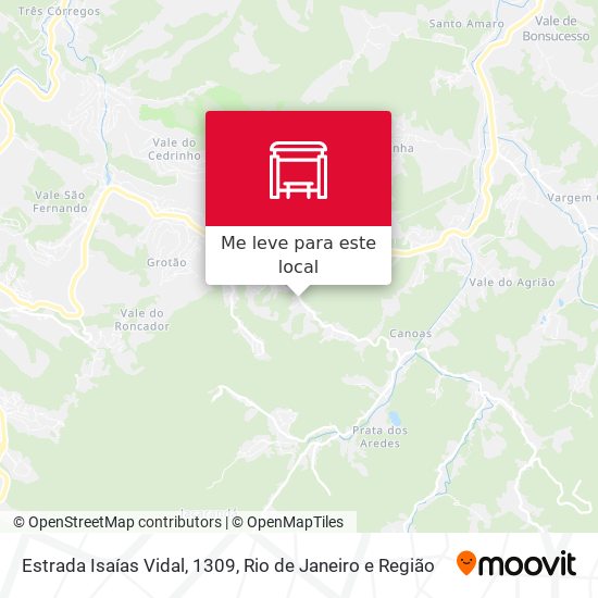 Estrada Isaías Vidal, 1309 mapa