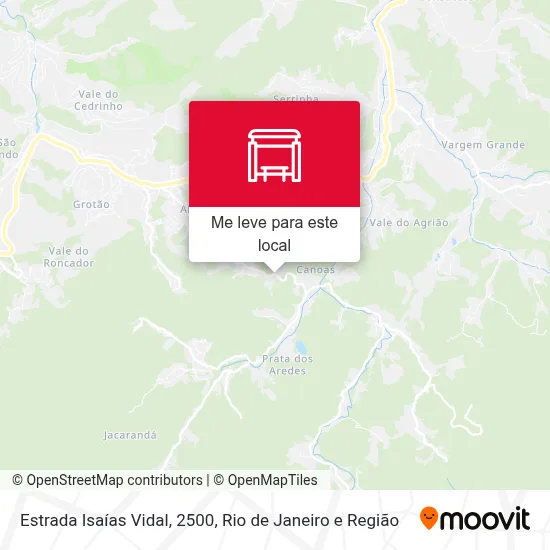 Estrada Isaías Vidal, 2500 mapa