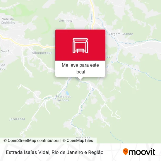 Estrada Isaías Vidal mapa