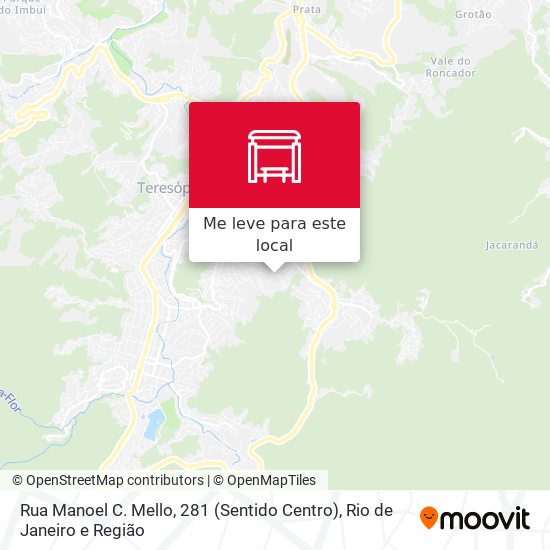 Rua Manoel C. Mello, 281 (Sentido Centro) mapa