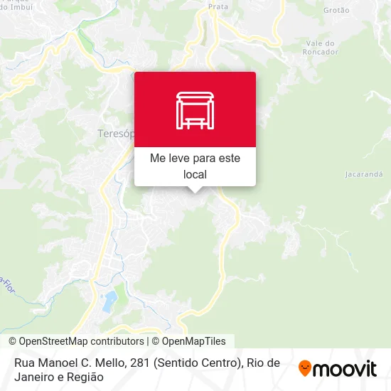 Rua Manoel C. Mello, 281 (Sentido Centro) mapa