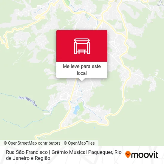 Rua São Francisco | Grêmio Musical Paquequer mapa