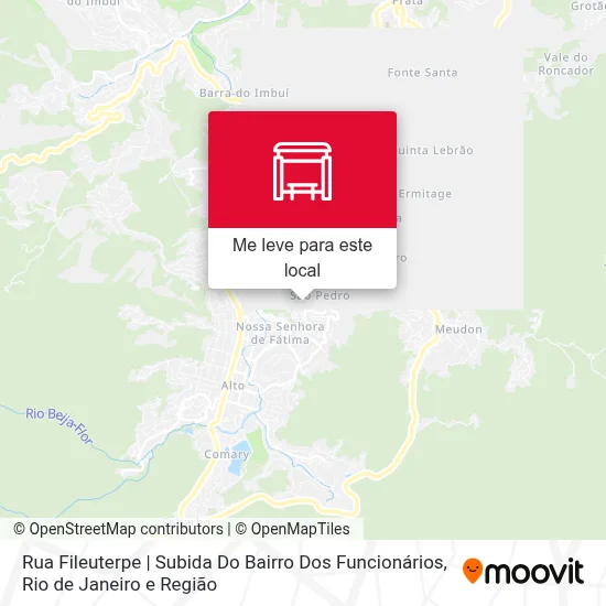 Rua Fileuterpe | Subida Do Bairro Dos Funcionários mapa