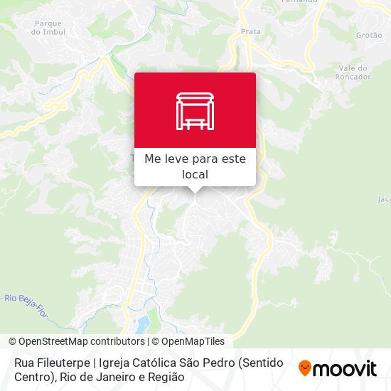 Rua Fileuterpe | Igreja Católica São Pedro (Sentido Centro) mapa