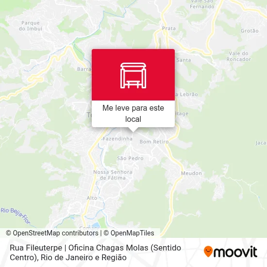 Rua Fileuterpe | Oficina Chagas Molas (Sentido Centro) mapa