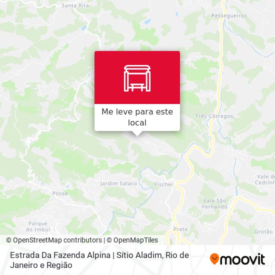 Estrada Da Fazenda Alpina | Sítio Aladim mapa