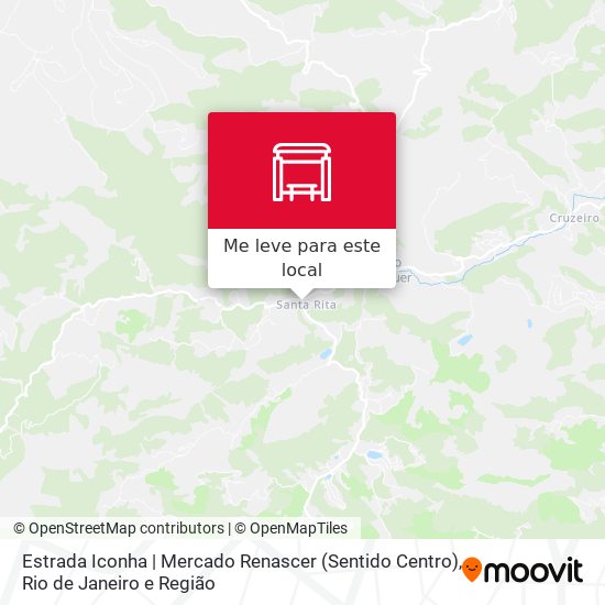 Estrada Iconha | Mercado Renascer (Sentido Centro) mapa