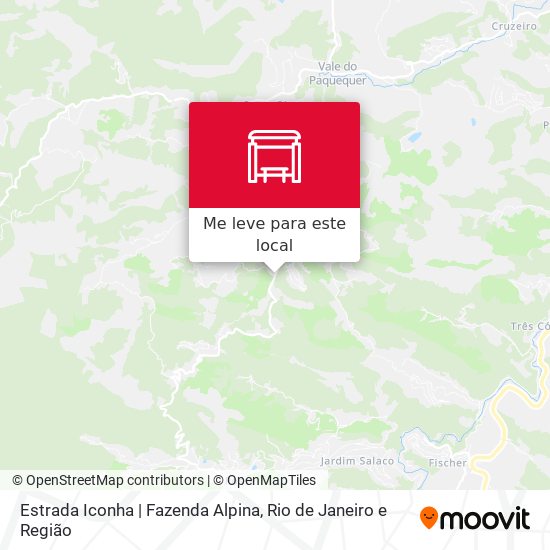 Estrada Iconha | Fazenda Alpina mapa