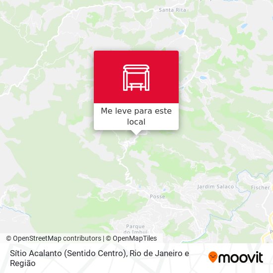 Sítio Acalanto (Sentido Centro) mapa