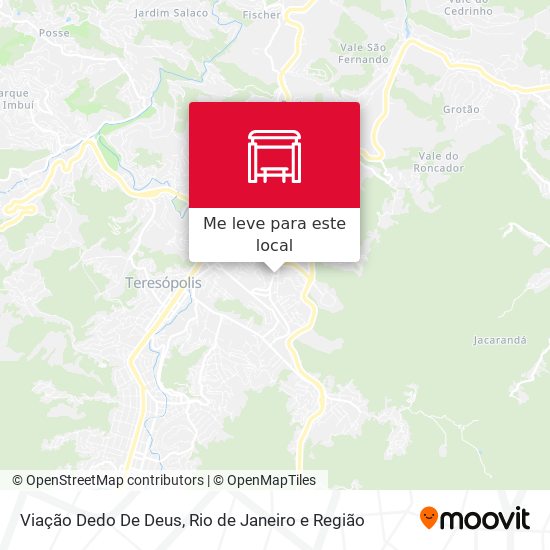 Viação Dedo De Deus mapa