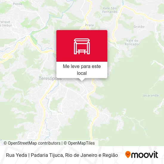 Rua Yeda | Padaria Tijuca mapa