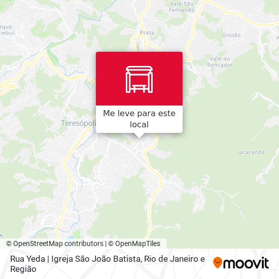 Rua Yeda | Igreja São João Batista mapa