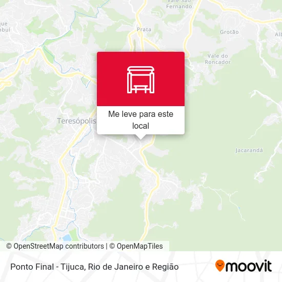 Ponto Final - Tijuca mapa