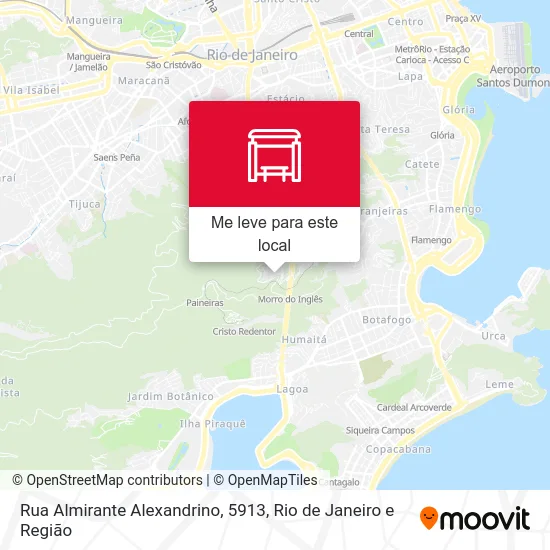 Rua Almirante Alexandrino, 5913 mapa