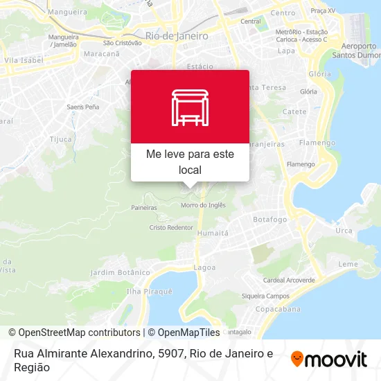 Rua Almirante Alexandrino, 5907 mapa