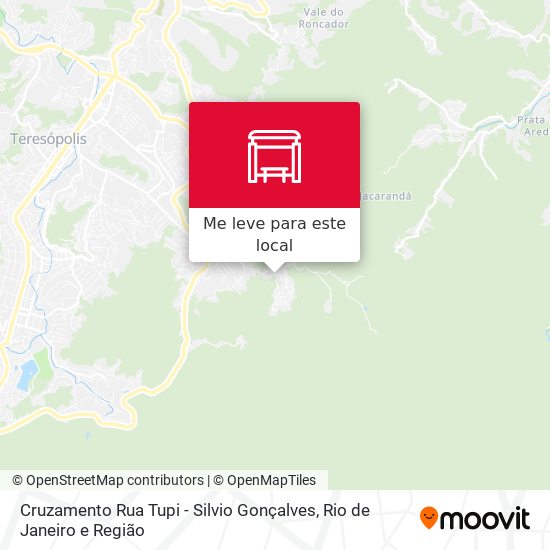 Cruzamento Rua Tupi - Silvio Gonçalves mapa