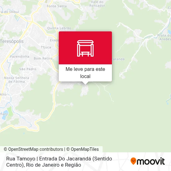 Rua Tamoyo | Entrada Do Jacarandá (Sentido Centro) mapa