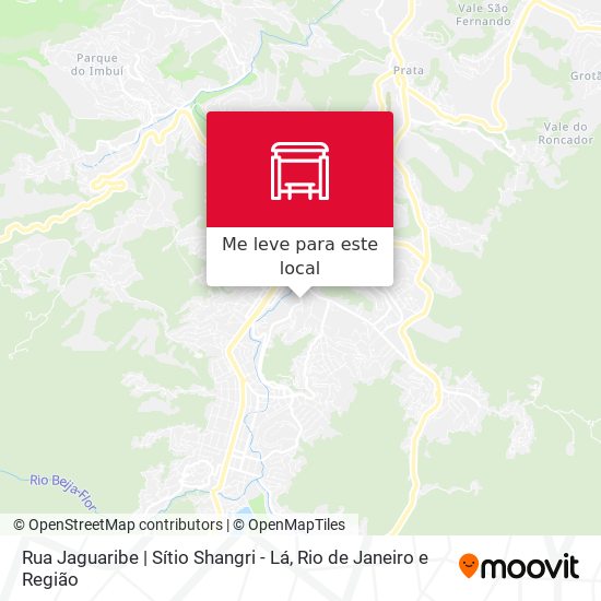 Rua Jaguaribe | Sítio Shangri - Lá mapa