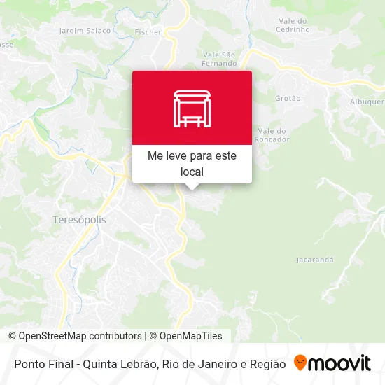 Ponto Final - Quinta Lebrão mapa