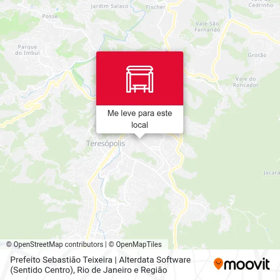 Prefeito Sebastião Teixeira | Alterdata Software (Sentido Centro) mapa