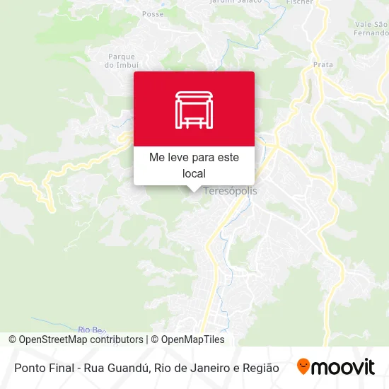 Ponto Final - Rua Guandú mapa