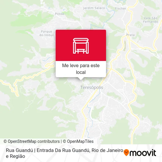 Rua Guandú | Entrada Da Rua Guandú mapa