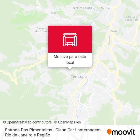 Estrada Das Pimenteiras | Clean Car Lanternagem mapa