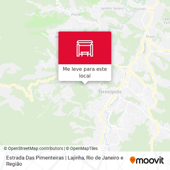 Estrada Das Pimenteiras | Lajinha mapa