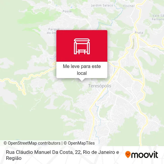 Rua Cláudio Manuel Da Costa, 22 mapa