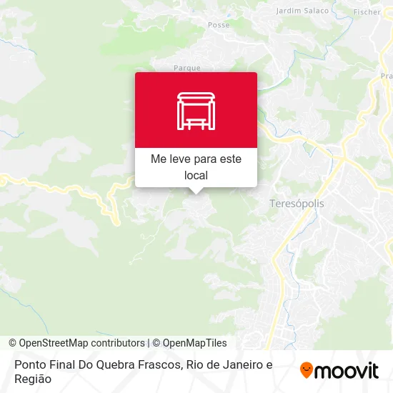 Ponto Final Do Quebra Frascos mapa