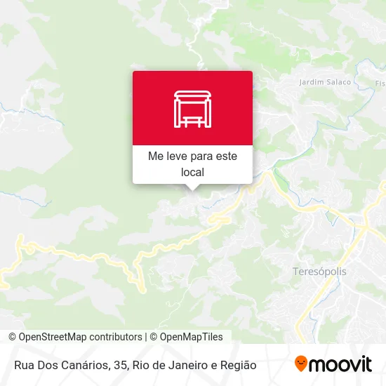 Rua Dos Canários, 35 mapa