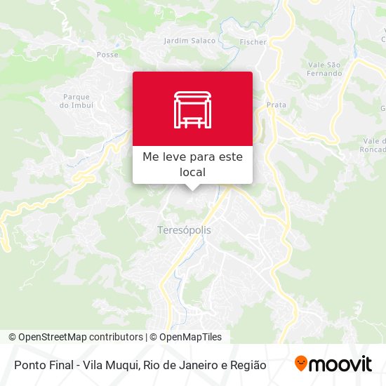 Ponto Final - Vila Muqui mapa