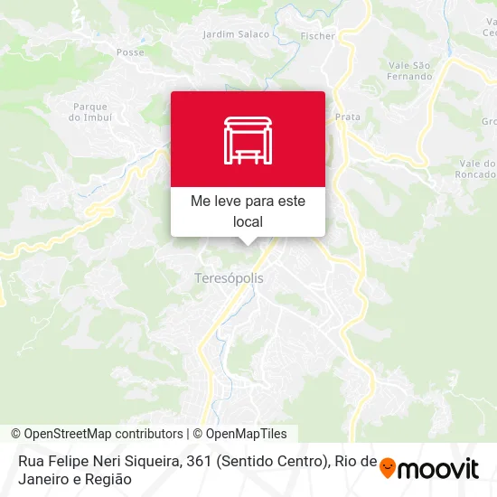 Rua Felipe Neri Siqueira, 361 (Sentido Centro) mapa