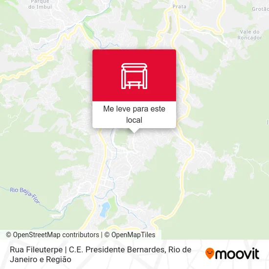 Rua Fileuterpe | C.E. Presidente Bernardes mapa