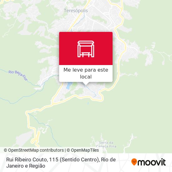 Rui Ribeiro Couto, 115 (Sentido Centro) mapa