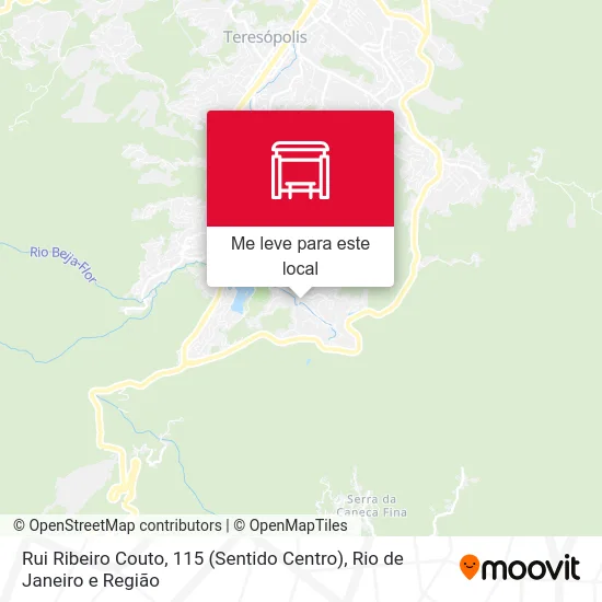 Rui Ribeiro Couto, 115 (Sentido Centro) mapa