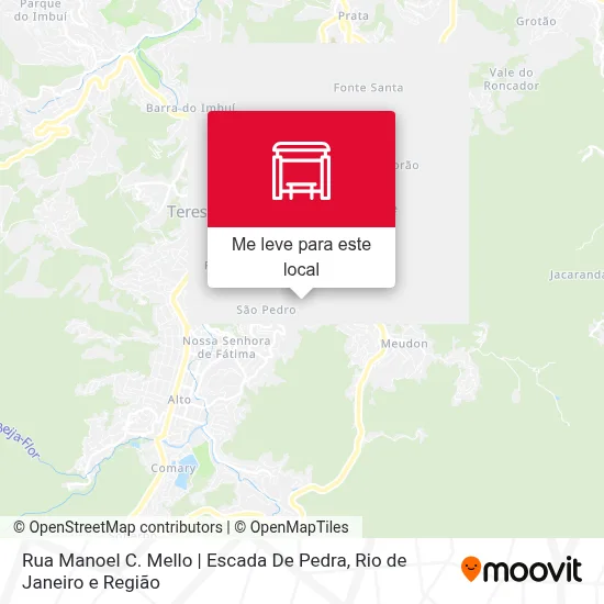 Rua Manoel C. Mello | Escada De Pedra mapa