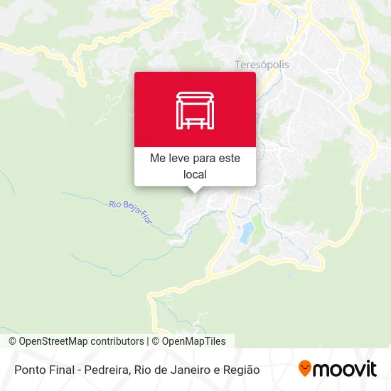 Ponto Final - Pedreira mapa