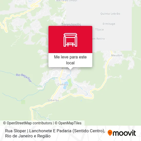 Rua Sloper | Lanchonete E Padaria (Sentido Centro) mapa