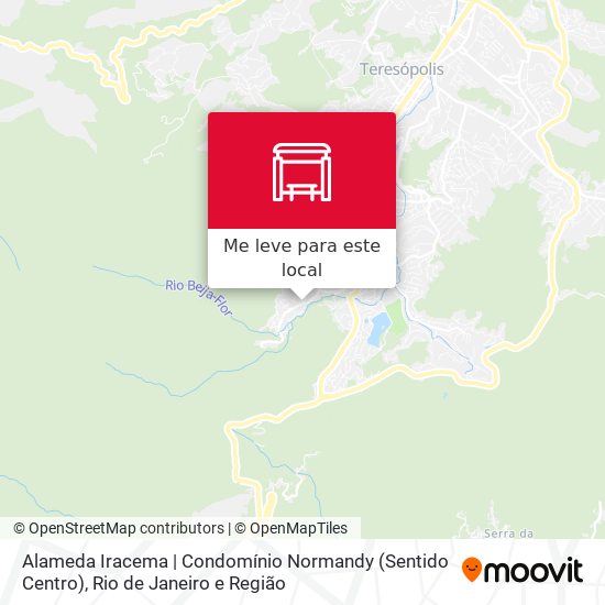 Alameda Iracema | Condomínio Normandy (Sentido Centro) mapa