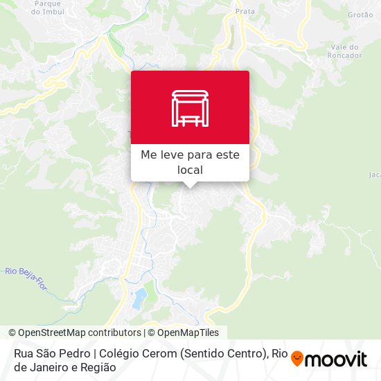 Rua São Pedro | Colégio Cerom (Sentido Centro) mapa