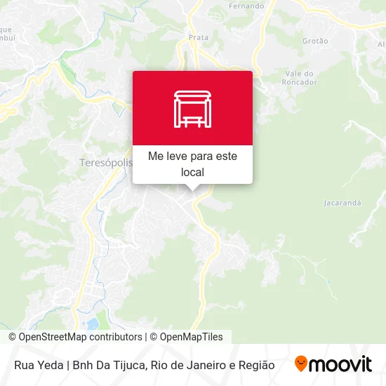Rua Yeda | Bnh Da Tijuca mapa