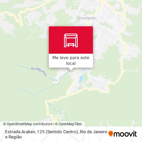 Estrada Araken, 125 (Sentido Centro) mapa