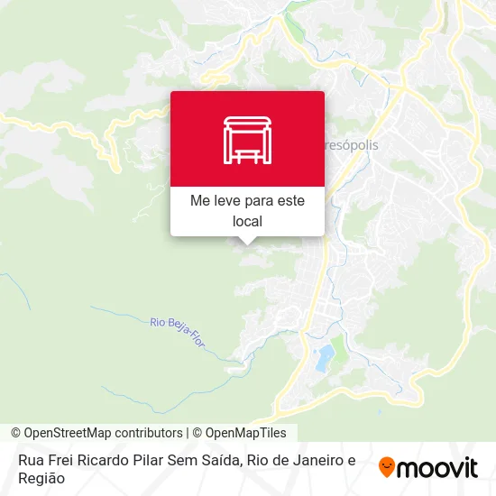 Rua Frei Ricardo Pilar Sem Saída mapa